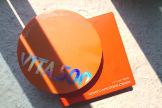 광동생활건강 MF[광동] 비타500✨주름개선·미백·SPF50+🌞퍼펙트쉴드 빅 선쿠션 본품 — 4.5점을 준 리뷰어가 2024년 5월 올린 사용 사진
