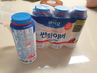 LIVE 매일바이오 썬화이버 드링킹 요거트 — 5점을 준 리뷰어가 2022년 8월 올린 사용 사진