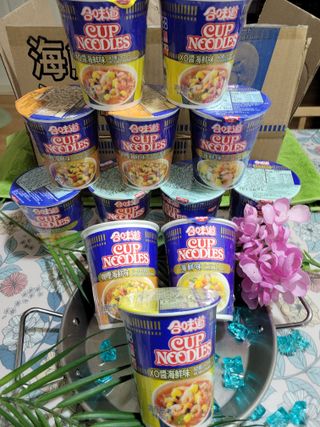 NISSIN 닛신 컵누들  4종 - 씨푸드오리지날, 씨푸드 스파이시, 씨푸드 커리, 씨푸드 XO소스 — 5점을 준 리뷰어가 2021년 11월 올린 사용 사진