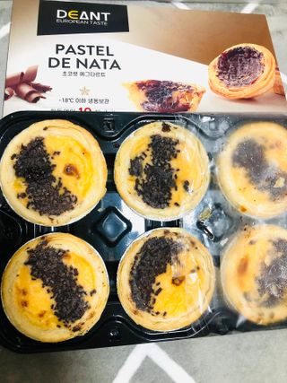 디앙뜨 포르투갈 에그타르트 오리지널 맛+패션후르츠+초콜릿타르트 맛 중 택1 — 5점을 준 리뷰어가 2021년 7월 올린 사용 사진