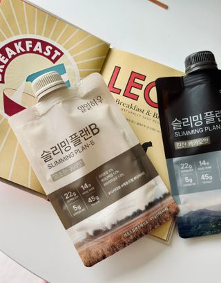 일일하우 슬리밍 플랜B 고소한 귀리맛, 진한 카카오맛 (체중조절식) — 5점을 준 리뷰어가 2023년 7월 올린 사용 사진