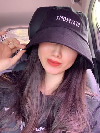 [스테이피플] STAYPEOPLE BUCKET HAT (BLACK) — 5점을 준 리뷰어가 2022년 9월 올린 사용 사진