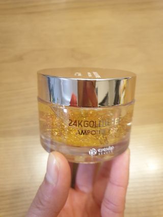 아이앤립 / EYENLIP 아이앤립 24K 골드 N 펩타이드 앰플 크림 — 5점을 준 리뷰어가 2021년 4월 올린 사용 사진