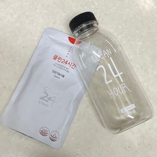 클린24시간 1BOX(5포) + 전용보틀(500ml) — 5점을 준 리뷰어가 2023년 2월 올린 사용 사진