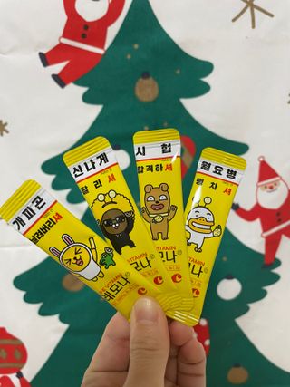 맛있는 비타민 습관 레모나 카카오프렌즈 에디션 — 5점을 준 리뷰어가 2021년 12월 올린 사용 사진