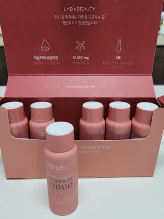 랩앤뷰티 메가 벨벳 콜라겐 12000 — 5점을 준 리뷰어가 2021년 5월 올린 사용 사진