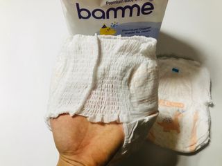 오브맘 밤 프리미엄 아기 기저귀 팬티형 밴드형 — 4점을 준 리뷰어가 2021년 1월 올린 사용 사진
