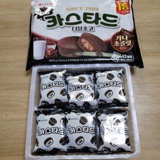 롯데제과 까망카스타드 더블초코 — 5점을 준 리뷰어가 2021년 5월 올린 사용 사진