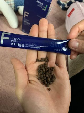 똥기사의 케이푸드 화이버슬림 — 4.5점을 준 리뷰어가 2020년 12월 올린 사용 사진