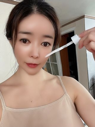 [메디팜] 대용량 바이옴 미백 비타민 앰플 — 5점을 준 리뷰어가 2022년 1월 올린 사용 사진