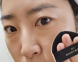 수려한 더 블랙 텐션 핏 메쉬쿠션 — 5점을 준 리뷰어가 2024년 1월 올린 사용 사진
