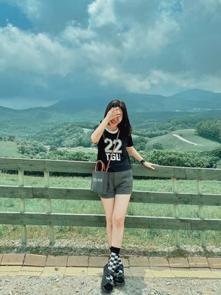 더그린랩 WOMEN SPORTY 22 CROP SHORT SLEEVE — 5점을 준 리뷰어가 2023년 6월 올린 사용 사진