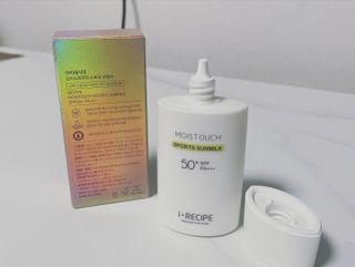 아이레시피 모이스트터치 스포츠 선밀크 50ml (SPF50+ PA+++) — 5점을 준 리뷰어가 2023년 2월 올린 사용 사진