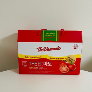 제이제이바이오 더단마토 프리미엄주스 100ml 30팩입 - 무설탕 스테비아 토마토즙 — 5점을 준 리뷰어가 2021년 12월 올린 사용 사진