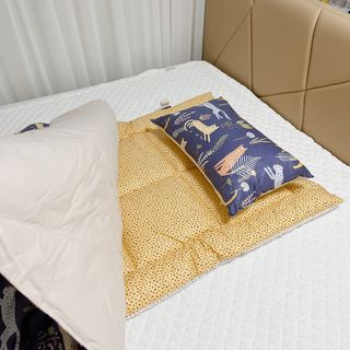 파르페 사파리 낮잠이불토퍼가방세트-네이비,엘로우 2컬러/데이지 낮잠이불토퍼가방세트 3종 중 택1 — 5점을 준 리뷰어가 2022년 1월 올린 사용 사진