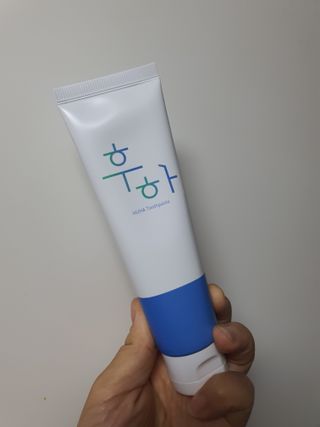 [심폐소생소] 무불소 임산부 천연 치약 — 4점을 준 리뷰어가 2021년 8월 올린 사용 사진