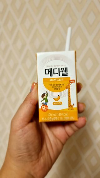 메디웰 페디아드링크 미니 바나나맛 — 5점을 준 리뷰어가 2022년 8월 올린 사용 사진