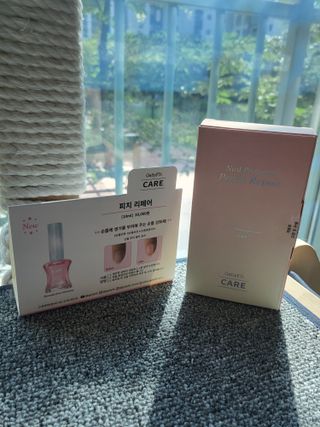 젤리핏 피치리페어 10ml 피치 컬러영양제 효과있는 손톱강화제 — 5점을 준 리뷰어가 2022년 7월 올린 사용 사진
