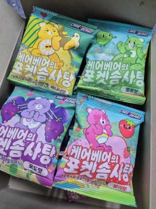 스낵스 포켓솜사탕 4가지맛 🍓딸기🍈멜론🍌바나나🍇포도 (총 20봉) — 5점을 준 리뷰어가 2024년 2월 올린 사용 사진