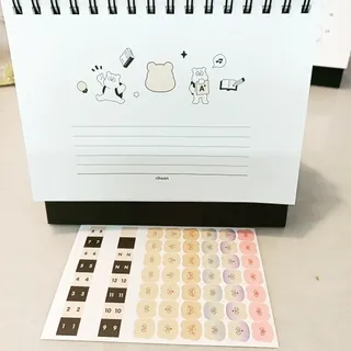 리훈 곰부 세우는 체크리스트 위클리 탁상 플래너 주간 일주일 계획표 — 5점을 준 리뷰어가 2023년 2월 올린 사용 사진