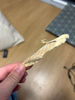[펫시밀] 원물그대로 강원도 인제군 용대리 무염황태채 60g 강아지 고양이 프리미엄 수제간식 — 5점을 준 리뷰어가 2023년 11월 올린 사용 사진