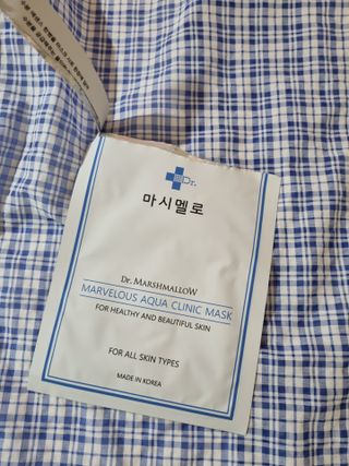 닥터마시멜로 닥터마스멜로 마블러스 아쿠아 클리닉 마스크 — 5점을 준 리뷰어가 2021년 7월 올린 사용 사진