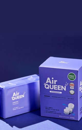 에어퀸 뉴브레스 유기농 생리대 4종 (팬티라이너 20P + 중형 10P + 대형 10P + 오버나이트 8P)_체험단 — 5점을 준 리뷰어가 2024년 5월 올린 사용 사진