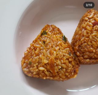 삼양냉동 [삼양] 불닭참치마요구운주먹밥+불닭볶음김치구운주먹밥 2세트구성 — 5점을 준 리뷰어가 2021년 2월 올린 사용 사진