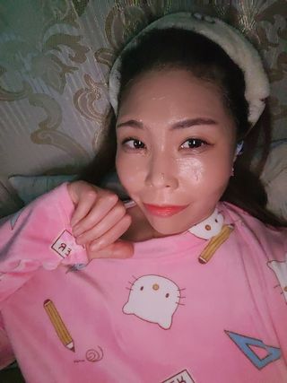 약손명가코스메틱 에오스보떼 뉴트리브 크림 마스크 3종 — 5점을 준 리뷰어가 2021년 11월 올린 사용 사진