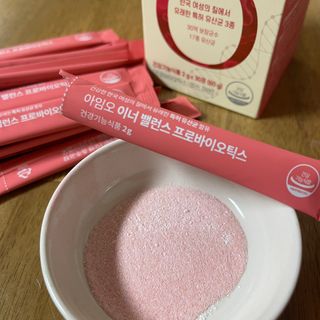 [질 유래 특허 유산균] 아임오 이너밸런스 프로바이오틱스 1박스 [30포] — 5점을 준 리뷰어가 2023년 3월 올린 사용 사진