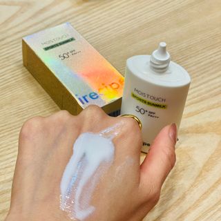 아이레시피 모이스트터치 스포츠 선밀크 50ml (SPF50+ PA+++) — 5점을 준 리뷰어가 2023년 7월 올린 사용 사진