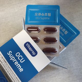뉴트리션팩토리 비타프렙 오큐슈프림 루테인 오메가3 1050mg — 4점을 준 리뷰어가 2021년 8월 올린 사용 사진