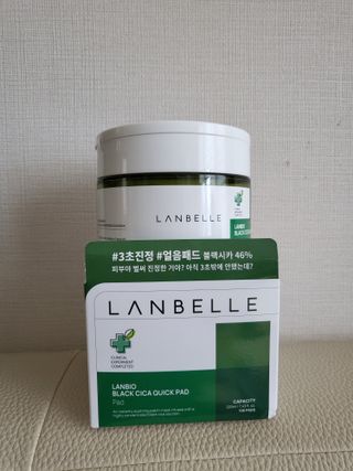 랑벨 랑바이오 블랙 시카 퀵 패드 100매 (3초 쿨링/3분 흡수, 블랙비 프로폴리스/시카 4종 함유, 대용량) — 5점을 준 리뷰어가 2022년 7월 올린 사용 사진