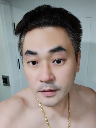 [갸스비] 지성 남성을 위한 포어케어 클렌징폼 — 5점을 준 리뷰어가 2021년 10월 올린 사용 사진