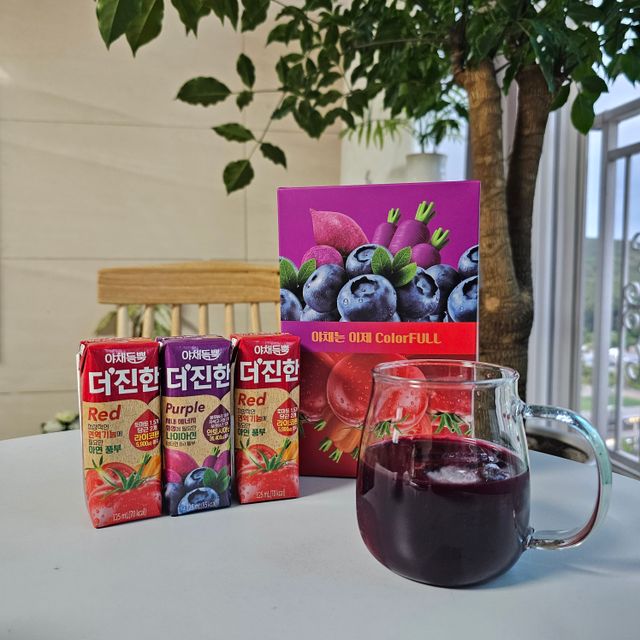 [롯데칠성] 야채는 이제 COLORFULL! 야채듬뿍  더 진한 레드 4개 +퍼플 4개 (총 8개) 리뷰 사진
