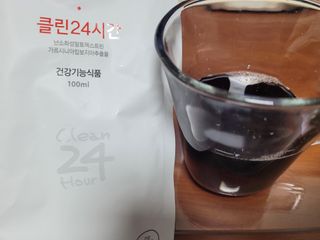 클린24시간 1BOX(5포) + 전용보틀(500ml) — 5점을 준 리뷰어가 2022년 9월 올린 사용 사진
