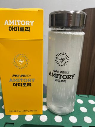 주식회사 씨크릿비에프랩 마시는 아미노산 아미토리 열대과일맛 14포 [1포, 5g / 보틀증정] — 2점을 준 리뷰어가 2023년 1월 올린 사용 사진