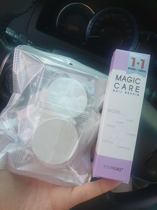 1+2 뷰젤 매직케어 손톱영양제+스톤푸셔+코인타올 셀프 네일케어 — 5점을 준 리뷰어가 2022년 10월 올린 사용 사진