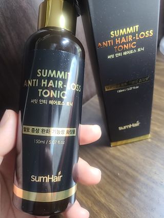 썸헤어 / SUMHAIR 썸헤어 써밋 안티 헤어로스 토닉 — 5점을 준 리뷰어가 2021년 5월 올린 사용 사진