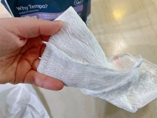 N[템포 ] 패드 내추럴 순면 입는 오버나이트 5P * 2개 — 5점을 준 리뷰어가 2024년 3월 올린 사용 사진