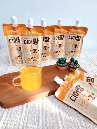 [몸엔용] 우리 아이 건강간식, 달콤한 녹용곤약젤리 디어팡 4종 — 5점을 준 리뷰어가 2022년 4월 올린 사용 사진