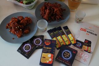 [LIVE] 키스립 바이오 회사에서 만든 숙취해소제 키스립 코드레드 & 뉴키스립비타 set — 5점을 준 리뷰어가 2022년 4월 올린 사용 사진