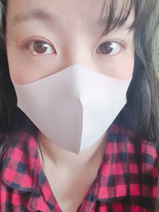 [에이블밤부] 리퓨어 쿠퍼 마스크 10color — 4점을 준 리뷰어가 2021년 2월 올린 사용 사진