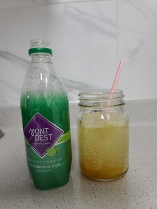 몽베스트 Montbest with Sparkling water Lime20병 — 5점을 준 리뷰어가 2021년 10월 올린 사용 사진