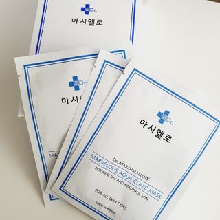 닥터마시멜로 닥터마스멜로 마블러스 아쿠아 클리닉 마스크 — 5점을 준 리뷰어가 2021년 7월 올린 사용 사진