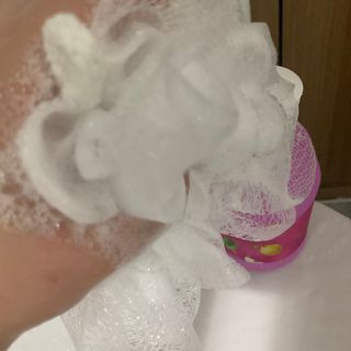 [후르디아] 과즙 뿜뿜_모과 바디워시+바디에센스 세트 — 3점을 준 리뷰어가 2021년 2월 올린 사용 사진