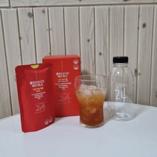 클린24시간 레드박스 1BOX(5포) + 전용보틀(500ml) — 5점을 준 리뷰어가 2024년 1월 올린 사용 사진