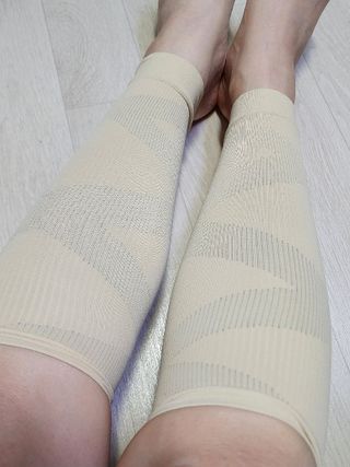 주식회사 땡스마이파트너 [구매평] 땡스마이레그 의료용 종아리압박밴드 다리붓기 혈액순환 압박스타킹 — 5점을 준 리뷰어가 2025년 4월 올린 사용 사진