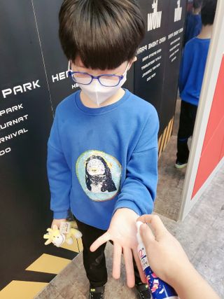 셀바이져 항균 스프레이 핸드워시 + 키즈세정제 SET — 5점을 준 리뷰어가 2021년 3월 올린 사용 사진