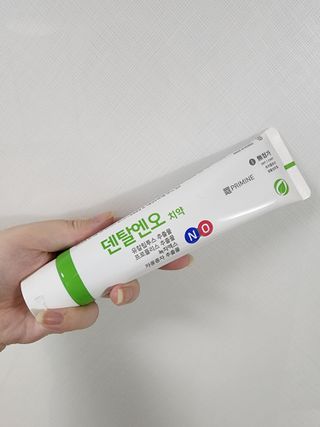 프리마인 유해균 뿐만 아니라 유익균까지 씻어내는 치약은 그만, 건강한 구강환경을 만드는 덴탈엔오 — 3점을 준 리뷰어가 2022년 6월 올린 사용 사진